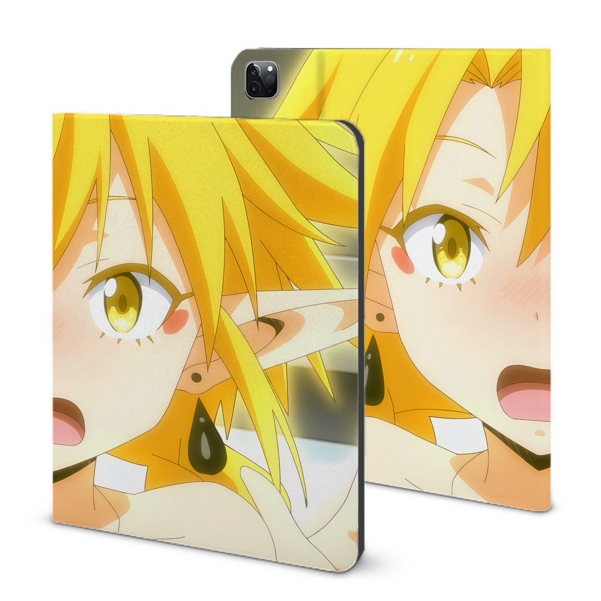 （画像用） 転スラ Regarding Reincarnated to Slime IPad ケース ブック型 PUレザー TPU 耐衝撃 軽量 薄型 ペン収納なし 全面保護 IPad 各モデル対応